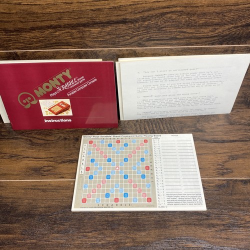 Vintage monty scrabble score - monty,