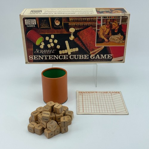 Scrabble sentence cube game - scrabble,