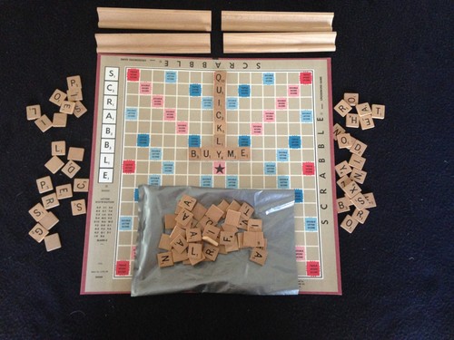 Vintage scrabble crossword - vintage,